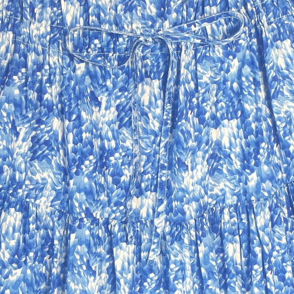 DOSA blue & white dress (drawstring back), size 2 (Small) - Picture 3 of 5